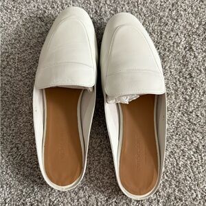 Everlane Day Loafer Mule Flats Shoes 8.5 White Leather